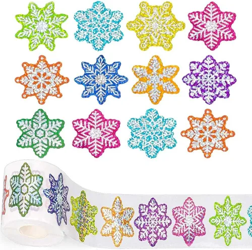 Vista 18 de 500 piezas de rollo de calcomanías lindas de patas de perro en glitter, etiquetas adhesivas de huellas de perro negro, etiquetas de vinilo Patas