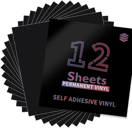 Vista 8 de Lya Vinyl - Paquete de 10 hojas de vinilo adhesivo permanente cepillado autoadhesivo, hojas para decoración del hogar, tazas, vasos, ventanas
