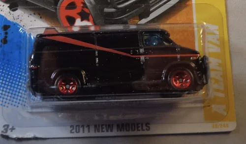 Vista 3 de Hot Wheels 2011 Un equipo Van Negro #39/244