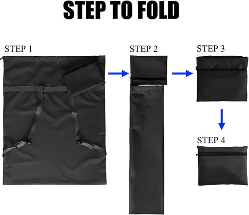 Vista 6 de Casaphoria Bolsa de lavandería XL para la universidad, bolsa de lavandería sucia de viaje extra grande para maleta, mochila plegable ligera