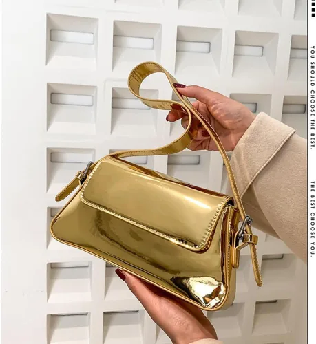 Vista 7 de Valleycomfy Women Y2k Silver Purse Hobo Bag Tote Handbag Satchel Bag Cute Party Bag Clutch Purses Crossbody Bags