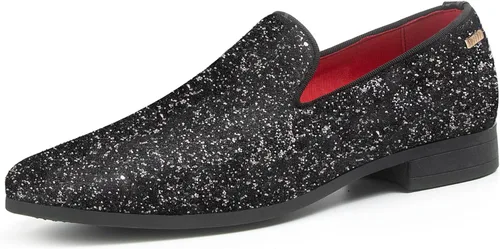 Vista 16 de UUBARIS Mocasines de vestir para hombre de esmoquin, zapatos sin cordones