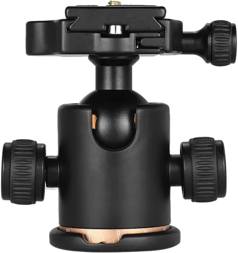 Vista 5 de Andoer cabezal de trípode, con rotación de 360 grados. Trípode para cámara con placa de liberación rápida y cabeza de bola, carga máxima de 8 kg