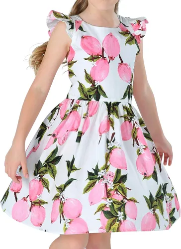 Vista 216 de Vestido de verano para niña, de algodón, con diseño floral