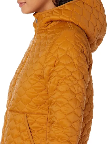 Vista 3 de Tienda Essentials - Chaqueta de manga larga con capucha para mujer, ligera y resistente al agua