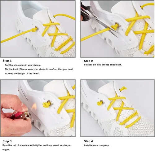Vista 6 de Cordones elásticos sin ataduras para zapatos deportivos, talla única para niños y adultos