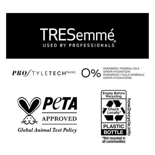 Vista 7 de TRESemmé Acondicionador rico en humedad, ceramida + ácido hialurónico, acondicionador de tamaño de viaje para cabello dañado, acondicionador
