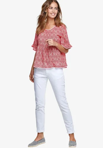 Vista 4 de ellos Blusa de manga con volantes para mujer, talla grande