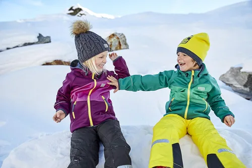 Vista 5 de LEGO Wear - Chaqueta de softshell para niños con capucha desmontable