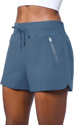 Vista 5 de 90 Degree By Reflex Pantalones cortos ligeros de tejido elástico con bolsillos laterales