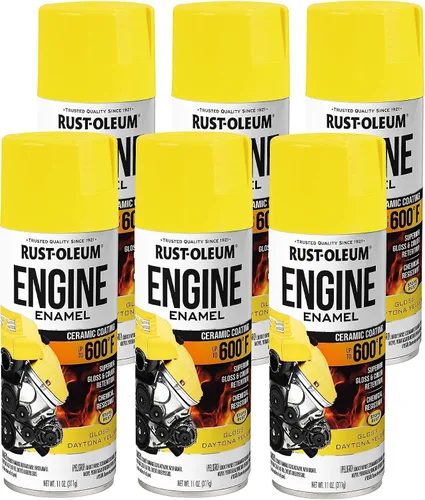 Vista 39 de Rust-Oleum 366428-6PK - Pintura en aerosol de esmalte para motor, 11 onzas, aluminio, (paquete de 6)