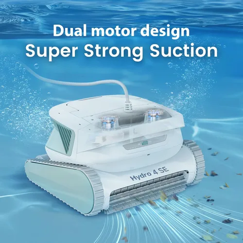 Vista 3 de Limpiador robótico de piscina Hydro 4SE, trayectoria en forma de S/limpieza automática de paredes/línea de agua, cable largo de 40 pies/4 modos