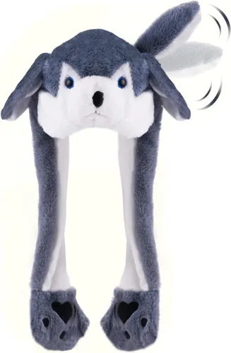 Vista 8 de CICITOYWO Sombrero de Animal de Peluche Divertido con Orejas en Movimiento, Gorra Saltarina Linda, Unisex, Regalo para Niños y Adultos, Fiesta
