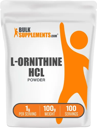 Vista 9 de BulkSupplements. com L-Ornitina HCl Polvo - Suplemento de ornitina, suplemento de aminoácidos - Sin gluten, 0.04 oz por porción, 17.64 oz