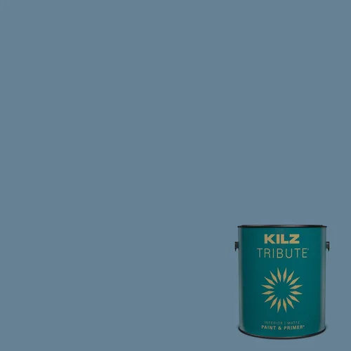 Vista 140 de KILZ TRIBUTE Pintura e Imprimación, Interior, Muestra de Color, Almost Aqua, 8 Onzas