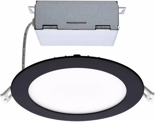 Vista 6 de Satco CCT Downlight LED de ajuste delgado con lente plana con controlador remoto, cuadrado de 8 pulgadas, color blanco