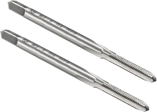 Vista 13 de uxcell - Grifos métricos de máquina M0.8 x 0.2mm H2 de acero de alta velocidad con 3 hélices rectas para roscado de tornillos, herramienta