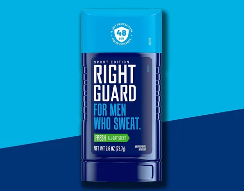 Vista 6 de Right Guard Desodorante deportivo, aroma fresco, paquete de 2, sólido invisible, protección 24 horas, bloqueadores de sudor y olores
