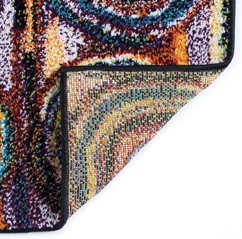 Vista 6 de Tayse Kadin - Alfombra con diseño de círculos, Polipropileno