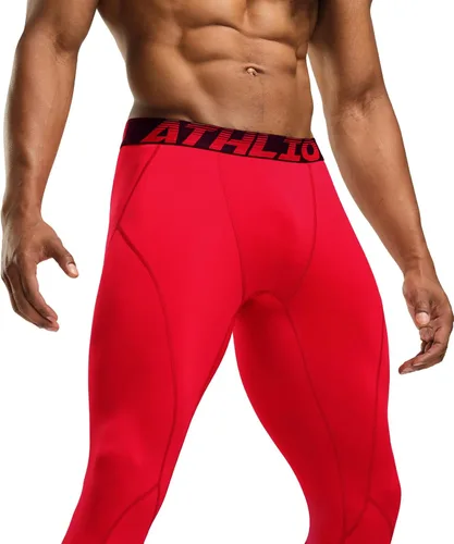 Vista 3 de ATHLIO Men's Thermal Compression Pants, Athletic Running Tights & Sports Leggings, Wintergear Base Layer Bottoms