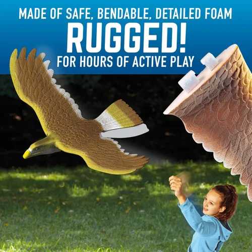 Vista 6 de Geospace GEOGLIDE™ Kit de planeador de halcón elevado con envergadura de 33 pulgadas