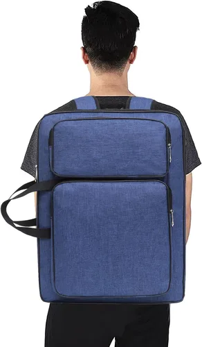 Vista 10 de PENINSULA LOVE Portafolio de arte 8K Bolsa de transporte impermeable para artistas, bolsa de mano portátil para artistas, bolsa de almacenamiento