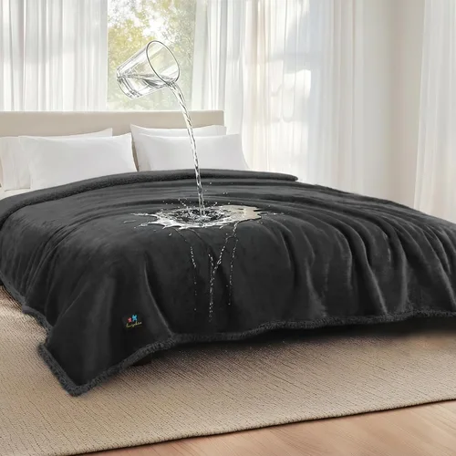 Vista 27 de Cobija impermeable para mascotas, a prueba de líquidos y orina, para sofá, cama, sillón, reversible, vellón, forro polar, protector de muebles