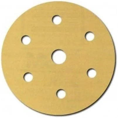 Vista 6 de 3M 182 Hookit - 236U Oro 6 pulgadas, P1C, disco de película antipolvo., 3, Dorado