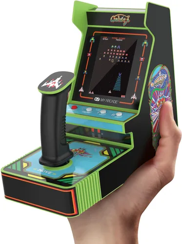 Vista 2 de My Arcade Galaga Joystick Player : Officially Licensed Galaga and Galaxian Video Game Console, Fun Portable Mini Game 3.2" Full Color Display