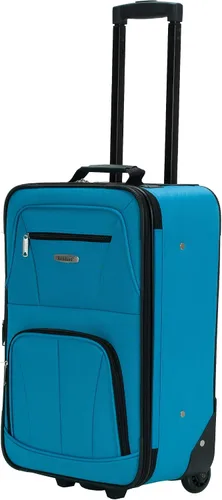 Vista 8 de Rockland juego de 4 piezas de valijas con ruedas y bolsas para viaje, Turquoise), F32