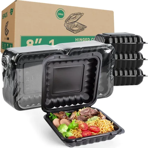 Vista 13 de 48oz Jumbo Meal Prep Containers 40 Pack - Shrink-Wrapped No Pre-Wash