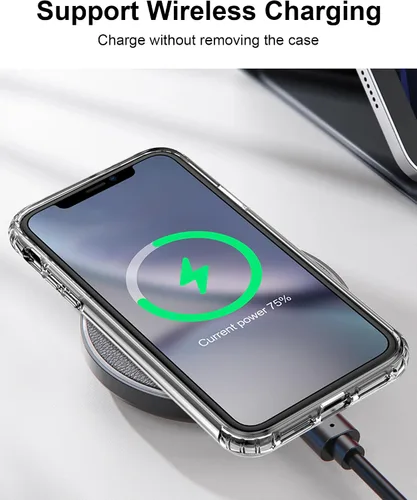 Vista 88 de HOOMIL Funda para iPhone 7 Plus/iPhone 8 Plus de 5.5 Pulgadas, sin amarillamiento, protección contra caídas, cubierta trasera dura transparente
