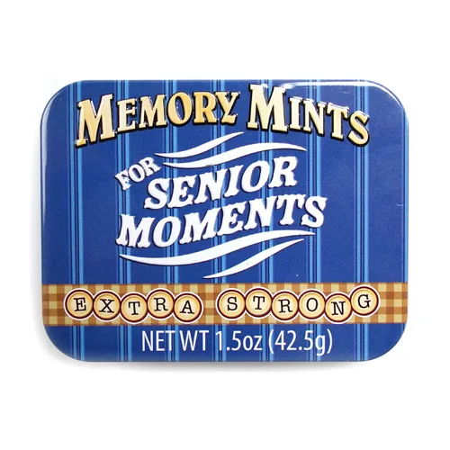 Vista 3 de Memory Mints - Paquete de 2 latas extra fuertes para momentos mayores (producto novedoso) con 2 calcomanías GosuToys