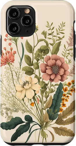 Vista 28 de Funda para iPhone 11 con diseño floral botánico vintage