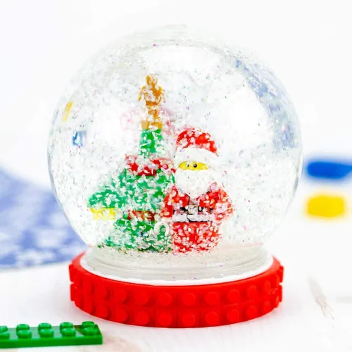 Vista 7 de Creative Hobbies Paquete de 6 (100mm) 4 Pulgadas DIY Globo de Nieve Globo de Agua - Plástico Transparente con Tapa de Tornillo Perfecto
