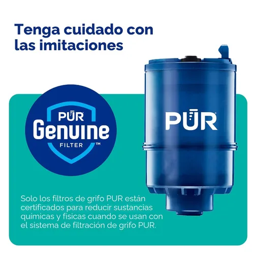 Vista 8 de PUR Plus - Sistema de filtración de agua para montaje en grifo vertical, filtro de agua reductor de plomo para grifo de fregadero, fácil