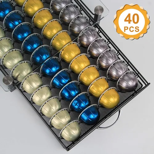 Vista 8 de Soporte para cápsulas de café con capacidad para Nespresso Vertuoline, Casual, Negro