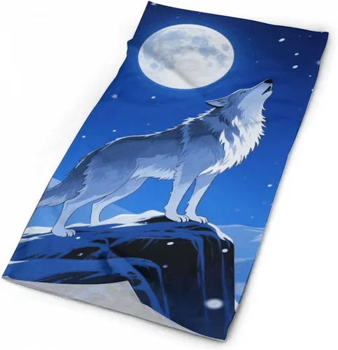 Vista 3 de Polaina de cuello de lobo, transpirable y absorbente de humedad, pasamontañas, protección solar, bufanda ligera, diseño sin costuras para deportes