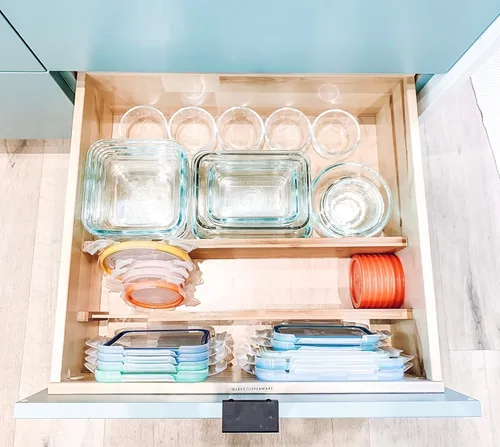 Vista 8 de Lipper International. Set de 2 divisores profundos de bambú para cajón de cocina., otro, Marrón, 2