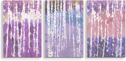 Vista 20 de wall26 3 Panel Canvas Wall Art Silver Birch Pictures Home Wall Decorations for Bedroom Living Room Paintings Canvas Prints Framed - 16"x24" x 3