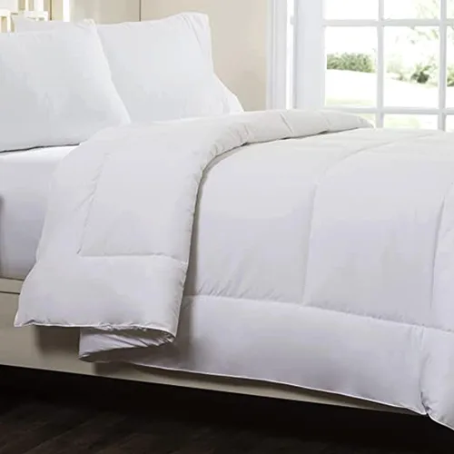 Vista 9 de CIRCLESHOME Edredón alternativo de plumón blanco con parte superior de algodón - Estilo acolchado – Saludable – Tamaño Queen