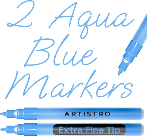 Vista 28 de Artistro 2 marcadores de pintura acrílica negros - 3mm marcadores de punta media - Perfectos para manualidades, proyectos de arte y más