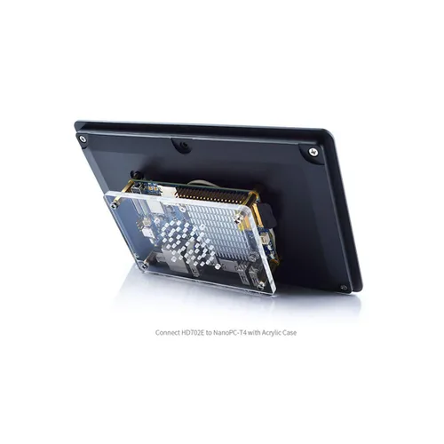 Vista 5 de Pantalla LCD eDP de 7 pulgadas con Cap-Touch (HD702E), Trabajo con NanoPC-T4