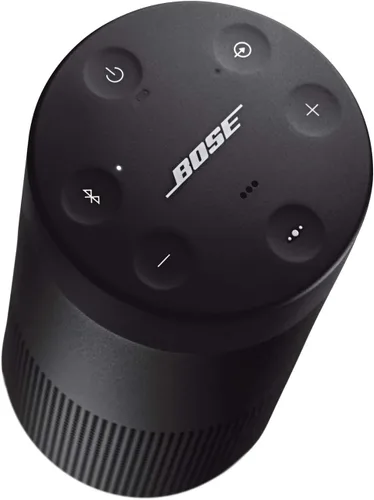 Vista 2 de Bose SoundLink Revolve (Serie II) Altavoz Bluetooth portátil – Altavoz inalámbrico resistente al agua con sonido de 360°, color negro
