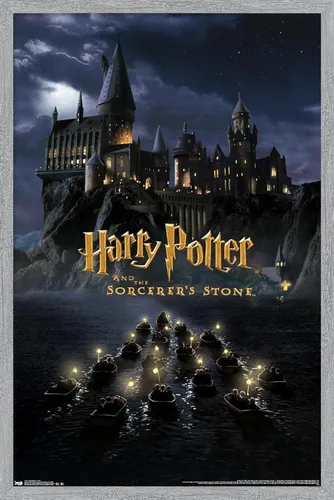 Vista 6 de Trends International Harry Potter y la piedra del hechicero - Póster de pared de una hoja de castillo, 14.72 x 22.37 pulgadas, versión enmarcada