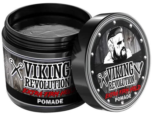 Vista 2 de Pomada de fijación extrema Viking Revolution para hombres – Estiliza y da acabado a tu cabello - Fijación extra firme, fuerte y alto brillo