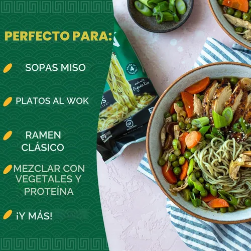 Vista 5 de Lotus Foods Jade Pearl Organic Rice Ramen - Bolsas de 2.8 onzas (paquete de 10)