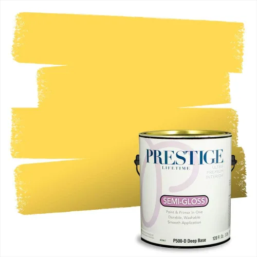 Vista 242 de PRESTIGE Pinturas de pintura exterior e imprimación en uno, 1 galón, plano, combinación comparable de Benjamin Moore* Pila de heno