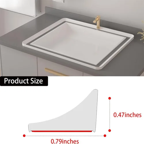 Vista 2 de Presa de agua para umbral de ducha, barrera impermeable de silicona autoadhesiva para baño y cocina, ducha, protección para separación seca y Negro