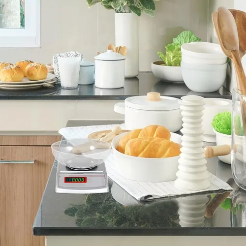 Vista 5 de VILLCASE Cuencos de báscula de alimentos, bandejas de pesaje de plástico